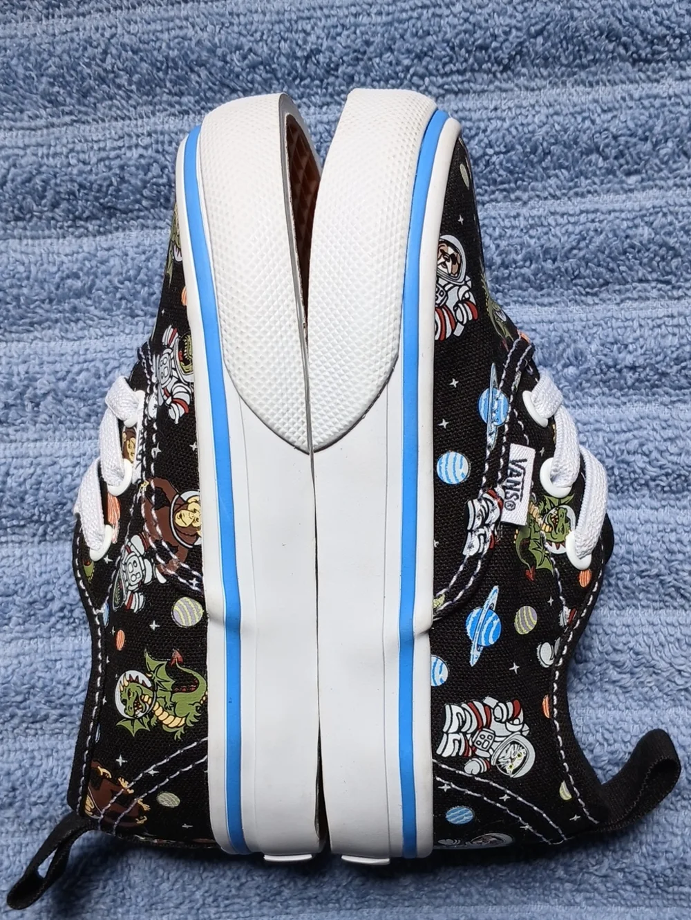 Vans in Black Space Themed Print Toddler Size 6